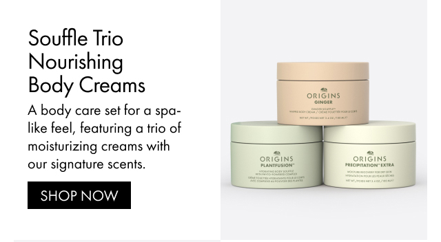 Souffle Trio Nourishing Body Creams | A body care set for a spa-like feel, featuring a trio of moisturizing creams with our signature scents. | SHOP NOW