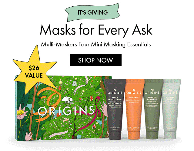 IT'S GIVING | Masks for Every Ask | Multi-Maskers Four Mini Masking Essentials | SHOP NOW | $26 Value