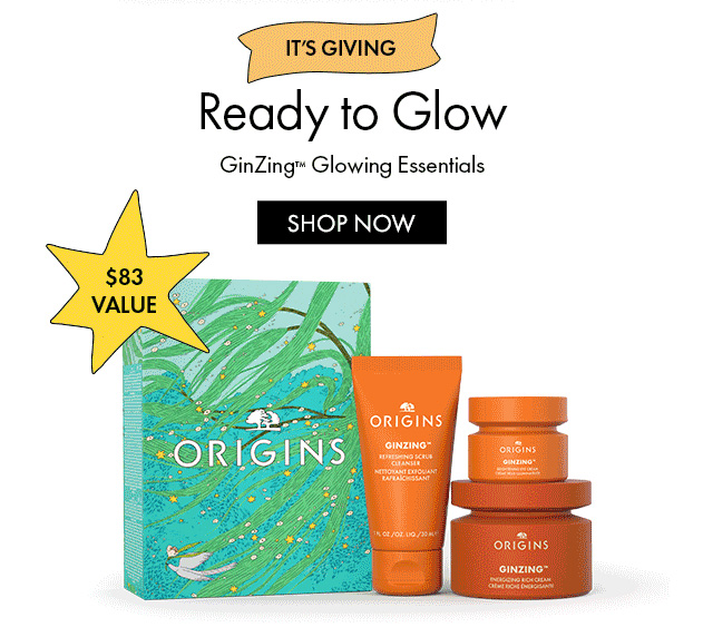 IT'S GIVING | Ready to Glow | GinZing™ Glowing Essentials | SHOP NOW | $83 VALUE