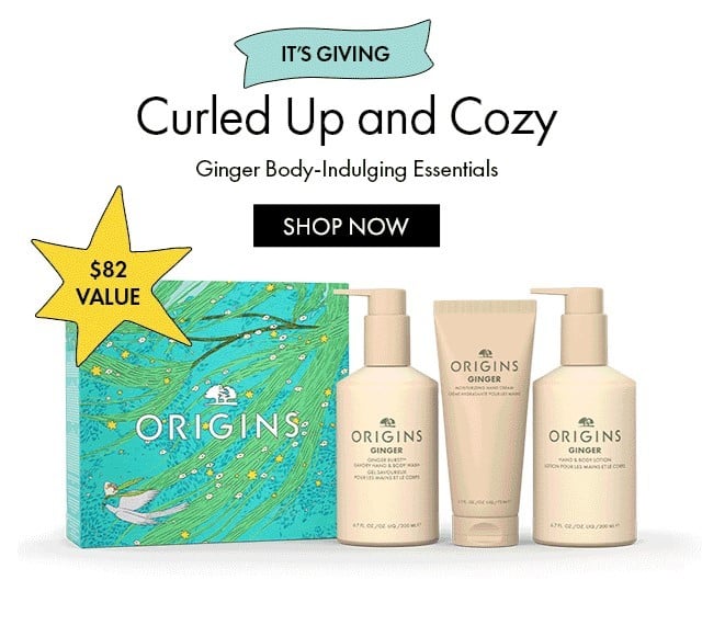 $82 VALUE | IT'S GIVING | Curled Up and Cozy | Ginger Body-Indulging Essentials | SHOP NOW
