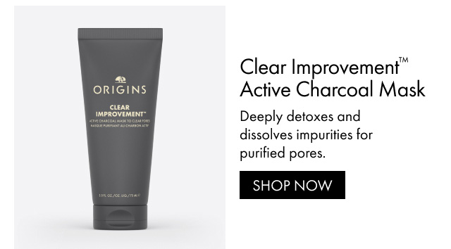 Clear Improvement™ Active Charcoal Mask | Deeply detoxes and dissolves impurities for purified pores. | SHOP NOW