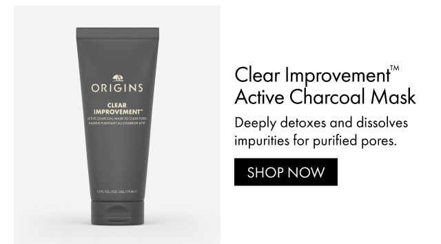 Clear Improvement™ Active Charcoal Mask | Deeply detoxes and dissolves impurities for purified pores. SHOP NOW