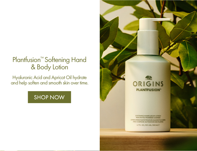 Plantfusion™ Softening Hand & Body Lotion | Hyaluronic Acid and Apricot Oil hydrate and help soften and smooth skin over time. | SHOP NOW