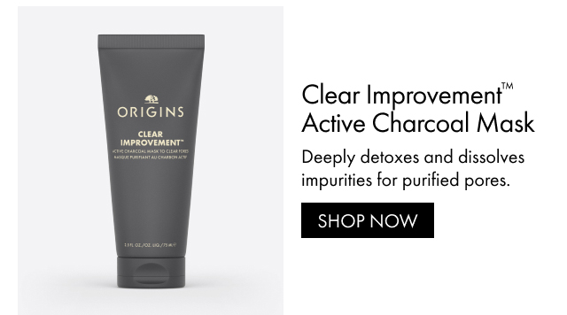 Clear Improvement™ Active Charcoal Mask | Deeply detoxes and dissolves impurities for purified pores. | SHOP NOW