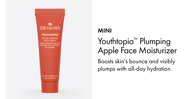 MINI | Youthtopia™ Plumping Apple Face Moisturizer | Boosts skin's bounce and visibly plumps with all-day hydration.