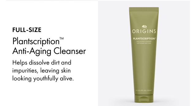 FULL-SIZE | Plantscription™ Anti-Aging Cleanser | Helps dissolve dirt and impurities, leaving skin looking youthfully alive.