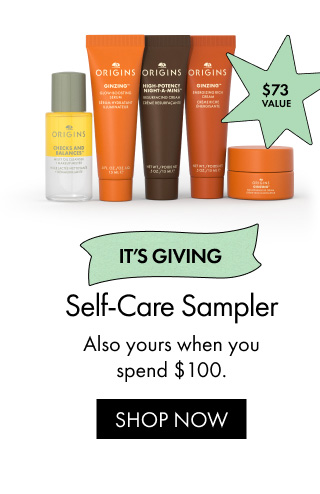 IT'S GIVING | Self-Care Sampler | Also yours when you spend $100. | SHOP NOW | $73 VALUE