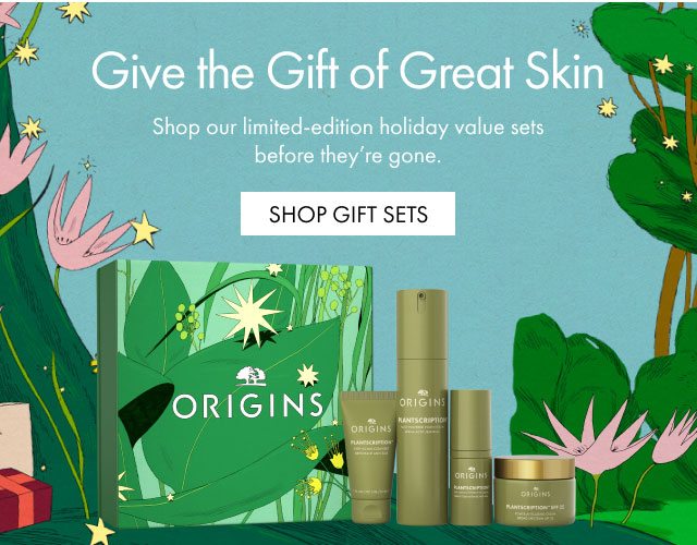 Give the Gift of Great Skin | Shop our limited-edition holiday value sets before they're gone. | SHOP GIFT SETS