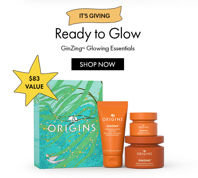 $83 VALUE | IT'S GIVING | Ready to Glow | GinZing™ Glowing Essentials | SHOP NOW