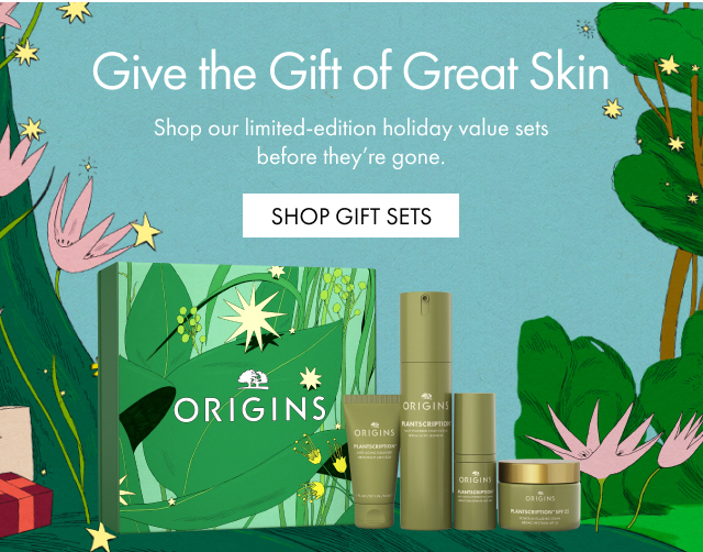 Give the Gift of Great Skin | Shop our limited-edition holiday value sets before they're gone. | SHOP GIFT SETS