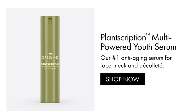 Plantscription™ Multi-Powered Youth Serum | Our #1 anti-aging serum for face, neck and décolleté. | SHOP NOW