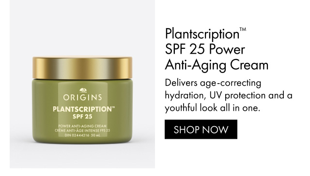 Plantscription™ SPF 25 Power Anti-Aging Cream | Delivers age-correcting hydration, UV protection and a youthful look all in one. | SHOP NOW