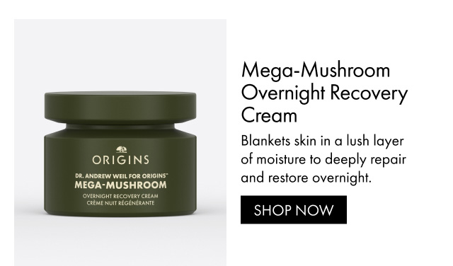 Mega-Mushroom Overnight Recovery Cream | Blankets skin in a lush layer of moisture to deeply repair and restore overnight. | SHOP NOW
