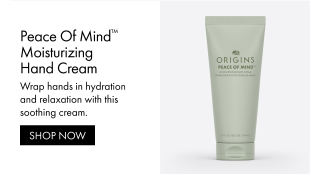 Peace Of Mind™ Moisturizing Hand Cream | Wrap hands in hydration and relaxation with this soothing cream. | SHOP NOW
