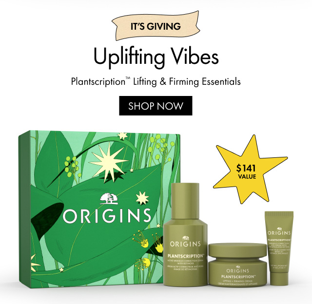 $141 VALUE | IT'S GIVING | Uplifting Vibes Plantscription™ Lifting & Firming Essentials | SHOP NOW