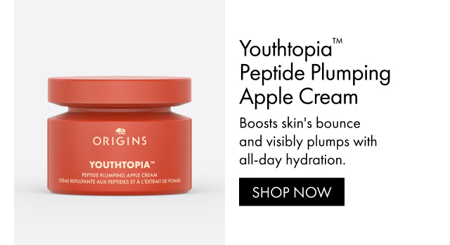 Youthtopia™ Peptide Plumping Apple Cream | Boosts skin's bounce and visibly plumps with all-day hydration. | SHOP NOW
