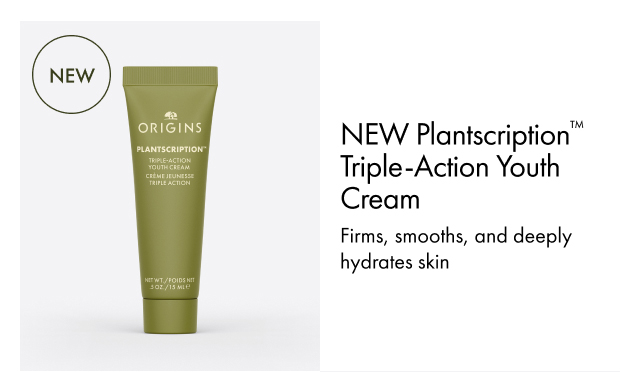 NEW | NEW Plantscription™  Triple-Action Youth Cream | Firms, smooths, and deeply hydrates skin