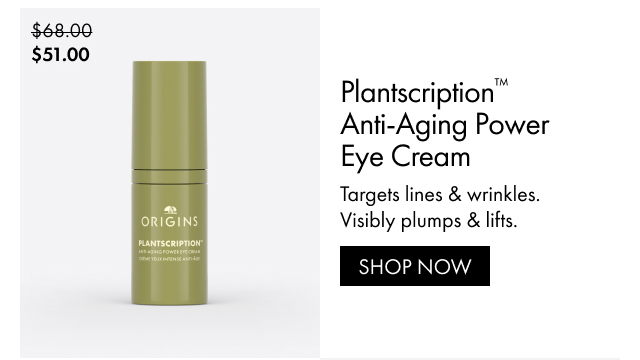 $51.00 | Plantscription™ Anti-Aging Power Eye Cream | Targets lines & wrinkles. Visibly plumps & lifts. | SHOP NOW