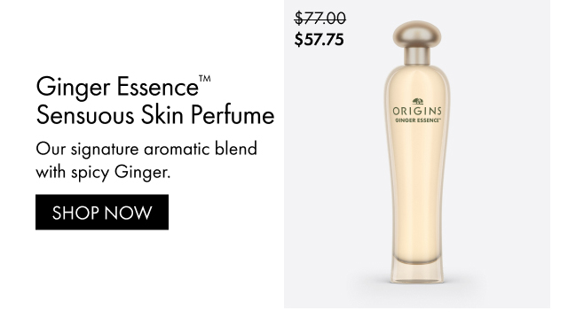 $57.75 | Ginger Essence™ Sensuous Skin Perfume | Our signature aromatic blend with spicy Ginger. | SHOP NOW