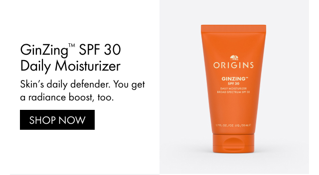 GinZing™ SPF 30 Daily Moisturizer | Skin’s daily defender. You get a radiance boost, too. | SHOP NOW