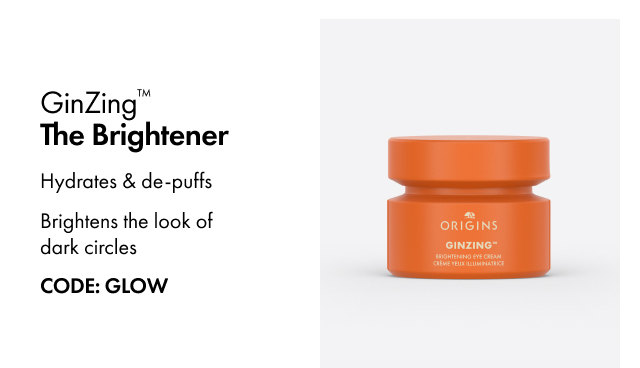 GinZing™ The Brightener | Hydrates & de-puffs | Brightens the look of dark circles | CODE: GLOW