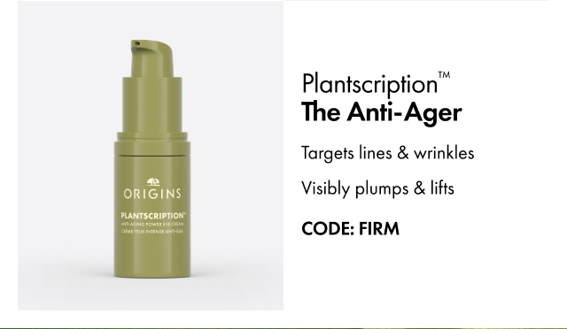 Plantscription™ The Anti-Ager | Targets lines & wrinkles | Visibly plumps & lifts | CODE: FIRM