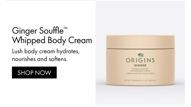 Ginger Souffle™ Whipped Body Cream | Lush body cream hydrates, nourishes and softens. | SHOP NOW