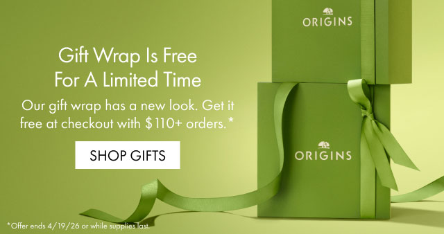 Gift Wrap Is Free For A Limited Time | Our gift wrap has a new look. Get it free at checkout with $110+ orders.* | SHOP GIFTS | *Offer ends 4/19/26 or while supplies last