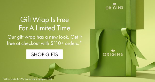 Gift Wrap Is Free For A Limited Time | Our gift wrap has a new look. Get it free at checkout with $110+ orders.* | SHOP GIFTS | *Offer ends 4/19/26 or while supplies last.