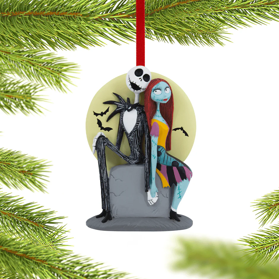 Nightmare Before Christmas Jack Skellington And Sally Ornament