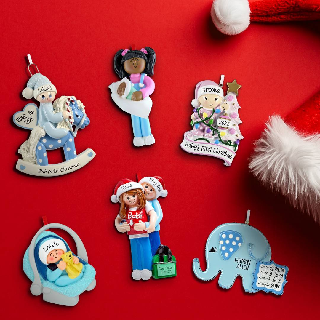 Personalized Baby’s First Christmas ornaments for 2025 – blog roundup