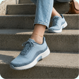 Kita slate navy hands-free women's sneakers