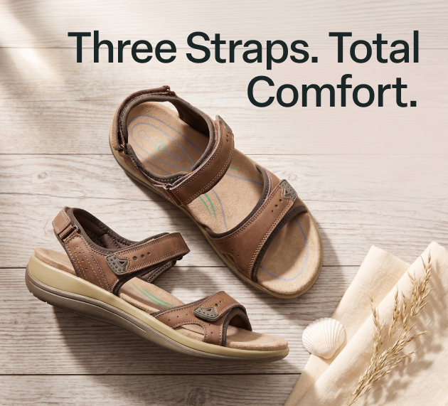 Adjustable sandals that embrace your feet for secure, gentle comfort.