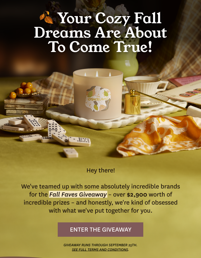 Your Cozy Fall Dreams Are About to Come True!