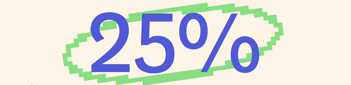 25% off single wick candles! 