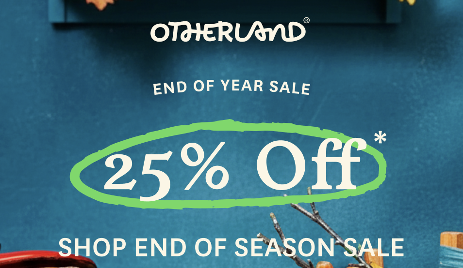 End Of Year Sale! 25% Off!
