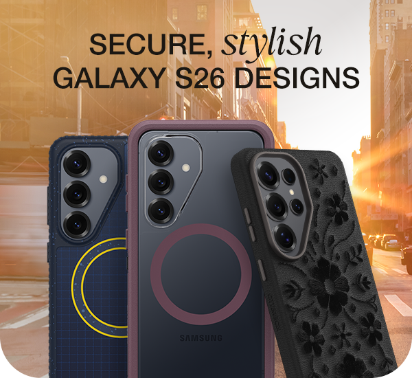 Secure, stylish Galaxy S26 designs