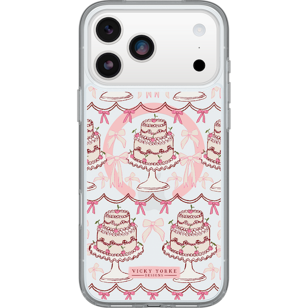 iPhone 17 Pro Max Case Symmetry Series Holiday Collection Chantilly Lace