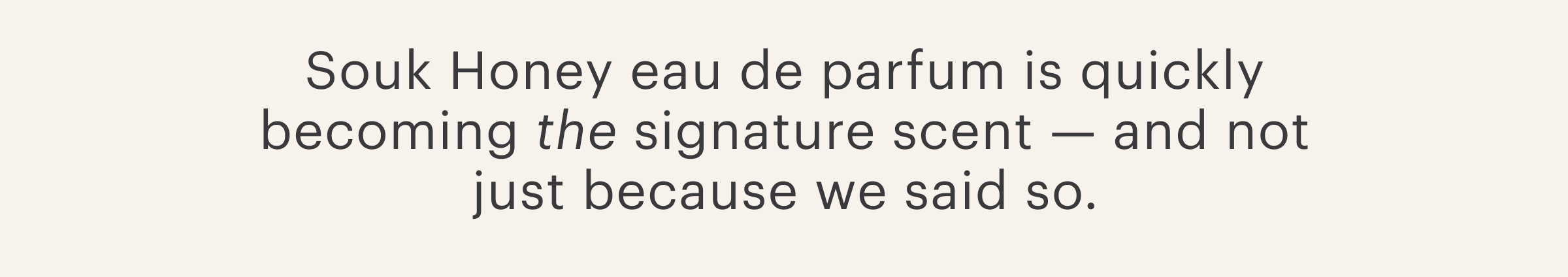 OUI the People SOUK HONEY