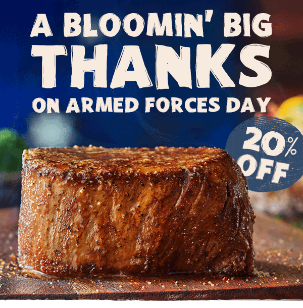 A Bloomin' Big Thanks On Armed Forces Day 20% Off