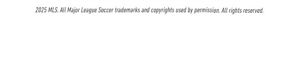 2025 MLS All Major League Soccer trademark and copyrights used by permission. All rights reserved.
