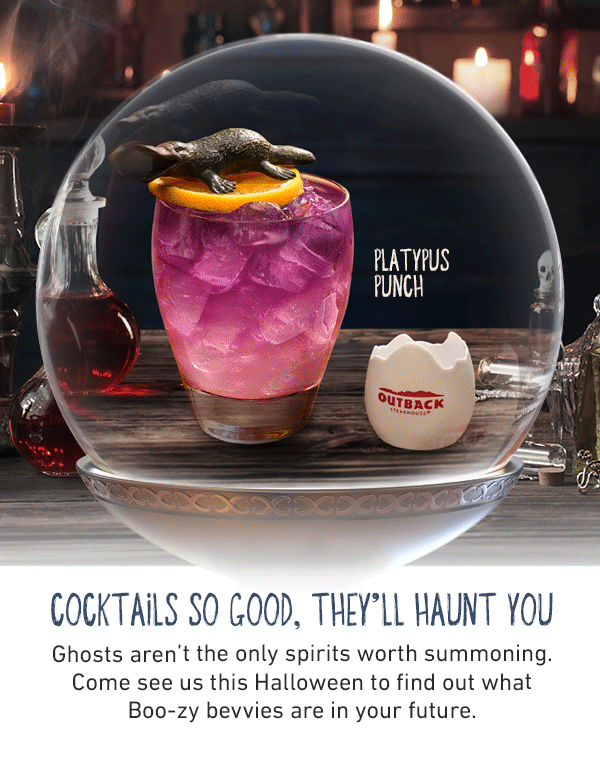 Cocktails So Good, They'll Haunt You - Ghosts aren't the only spirits worth summoning. Come see us this Halloween to find out what Boo-zy bevvies are in your future.
