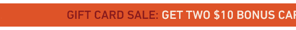 Gift Card Sale: Get TWO $10 Bonus Cards When You Buy $50 In Gift Cards. Ends 5/10