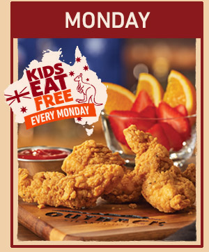 Monday - Kids Eat Free Every Monday