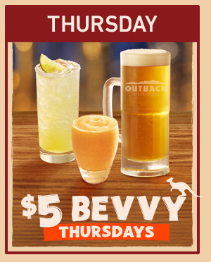 Thursday - $5 Bevvy Thursdays