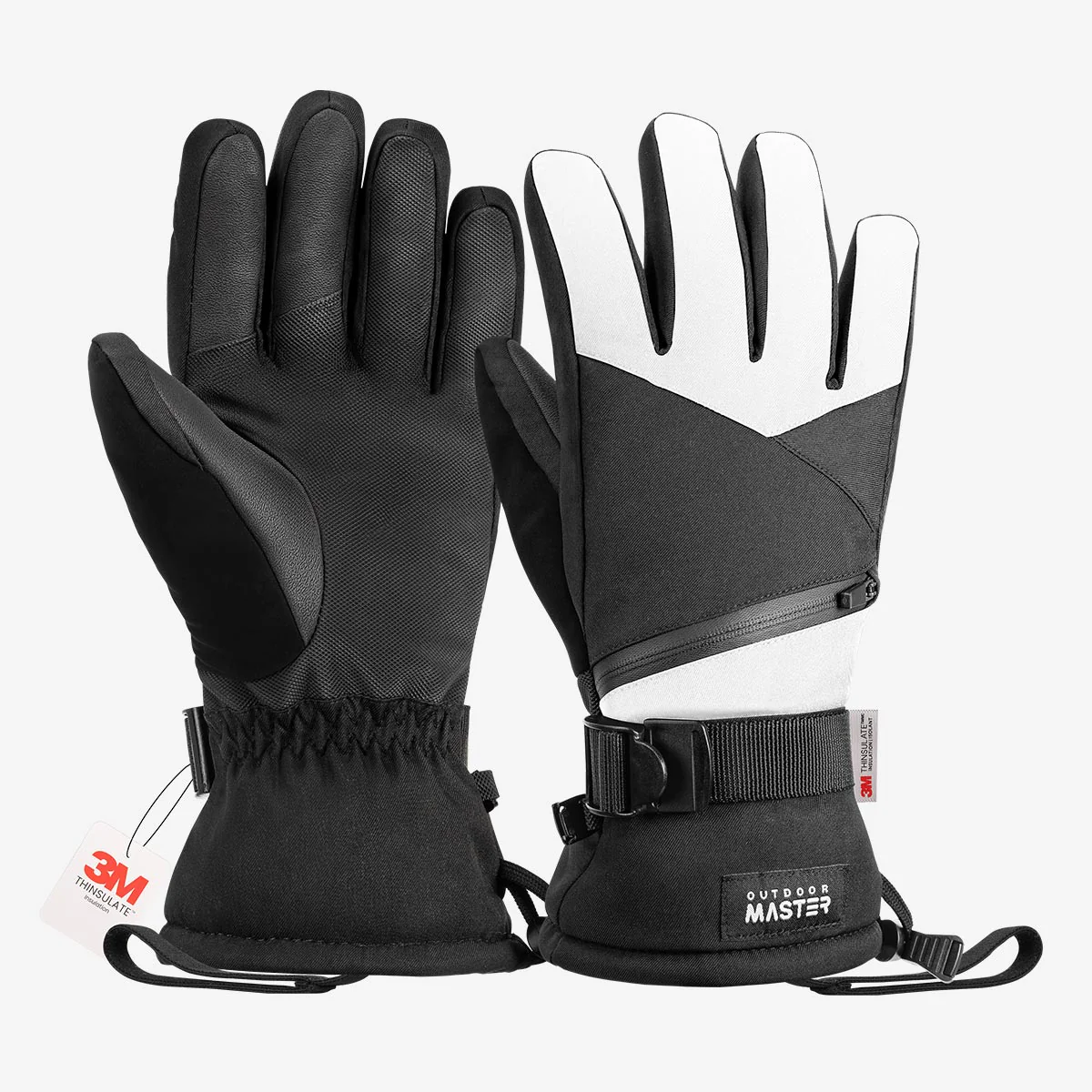 Image of 3M Thinsulate Waterproof Ski Gloves for Men & Women