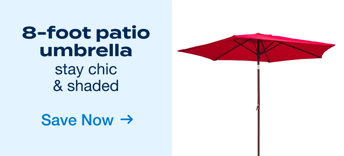 8-foot Crank-and-Tilt Patio Umbrella