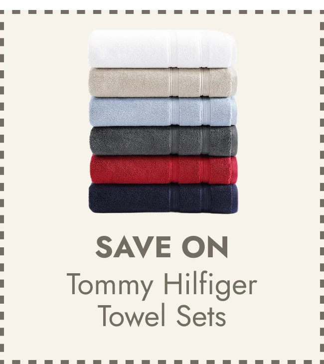 Tommy Hilfiger Harborside Solid Cotton 6 Piece Towel Set
