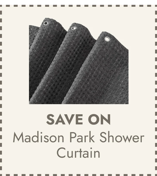 Madison Park Arbor Waffle Shower Curtain