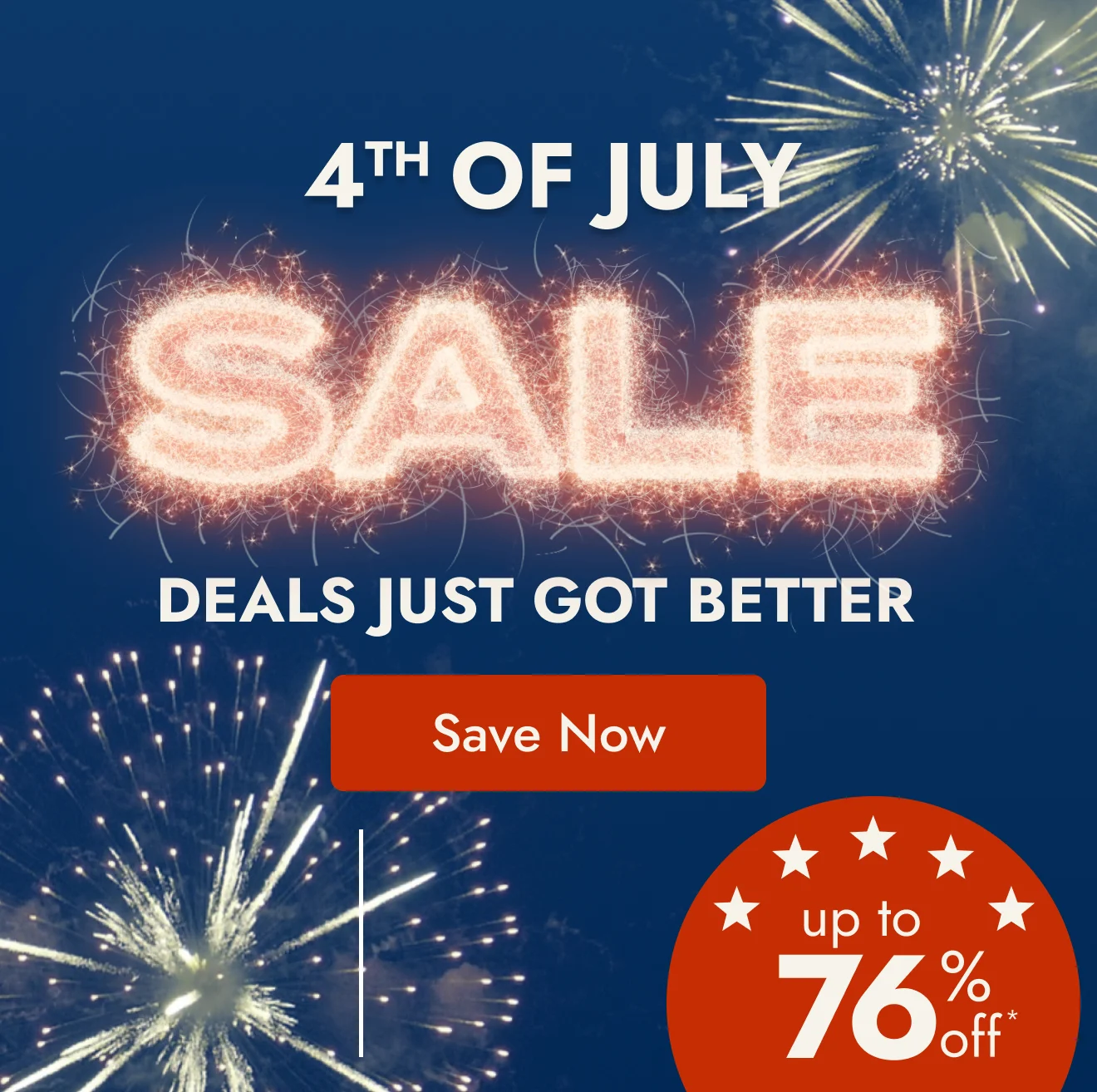 4th of july sale